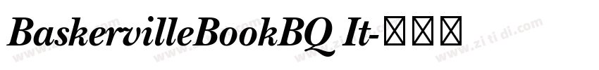 BaskervilleBookBQ It字体转换